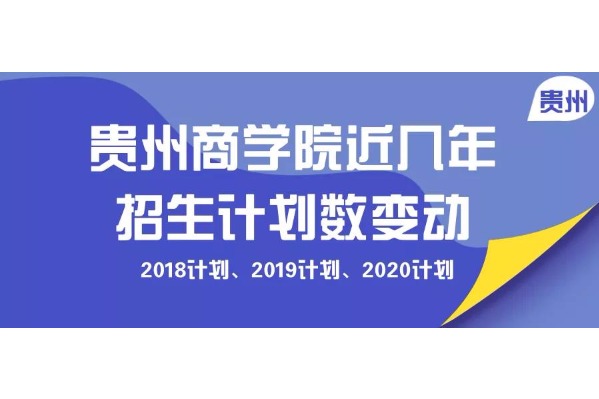 贵州商学院专升本历年招生计划数变动情况（2018-2020）
