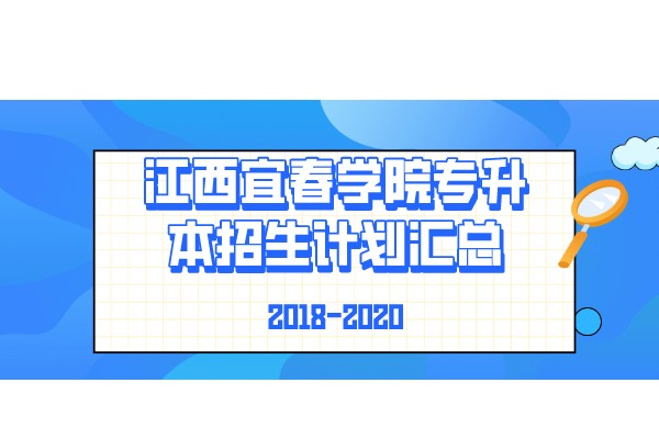 江西宜春学院2018-2020年专升本招生计划汇总