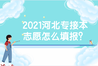 2021河北专接本志愿怎么填报？