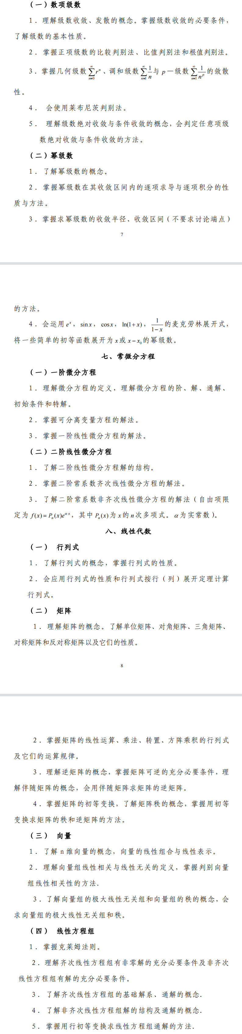 成都工業(yè)學(xué)院2022年專升本高等數(shù)學(xué)考試大綱及考試內(nèi)容！