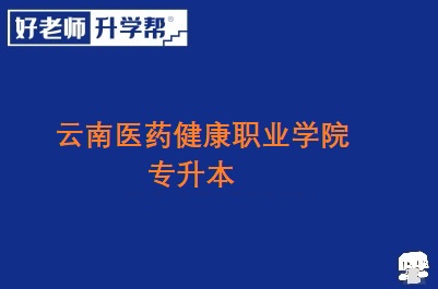 云南医药健康职业学院专升本