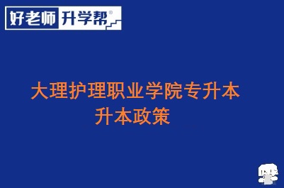 大理护理职业学院升本政策