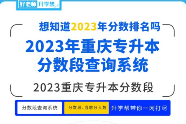 2023年重庆专升本普通考试生英语类考试成绩分数段表公布！