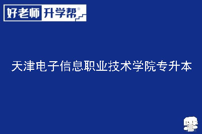 天津电子信息职业技术学院专升本