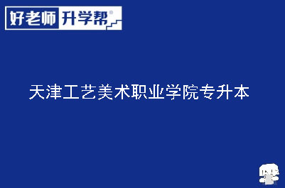 天津工艺美术职业学院专升本