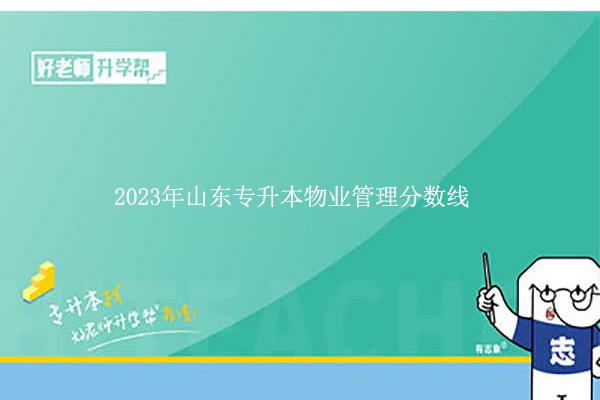 2023年山东专升本物业管理分数线