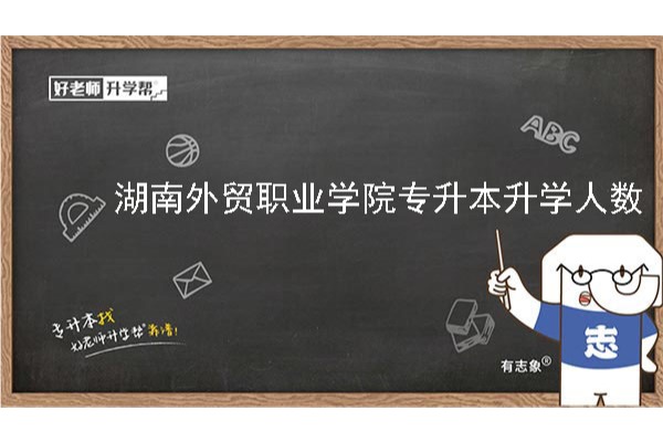 2018年湖南外贸职业学院专升本升学人数公布！