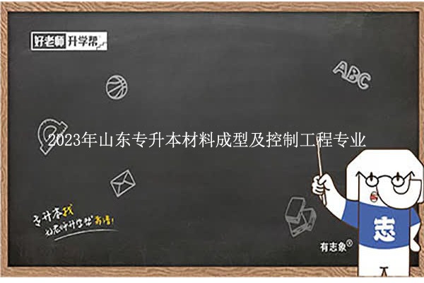 2023年山东专升本材料成型及控制工程专业考什么？