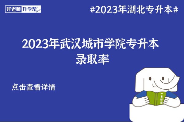 2023年武汉城市学院专升本录取率是多少？