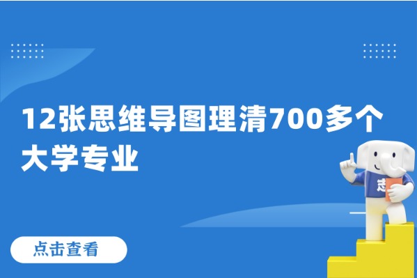 專業(yè)大盤點！12張思維導(dǎo)圖理清700多個大學(xué)專業(yè)