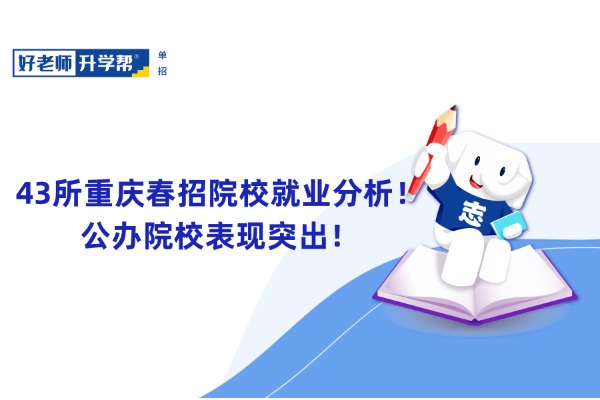 43所重庆春招院校就业分析！公办院校表现突出！