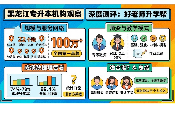 黑龙江专升本机构观察：好老师升学帮的规模、师资与成绩如何看