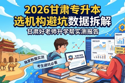 2026甘肃专升本选机构避坑数据拆解：甘肃好老师升学帮实测报告