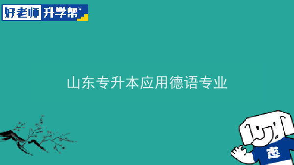 2022年山东专升本应用德语专业可以报考本科院校及专业汇总一览表