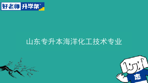 2022年山东专升本海洋化工技术专业可以报考本科院校及专业汇总一览表