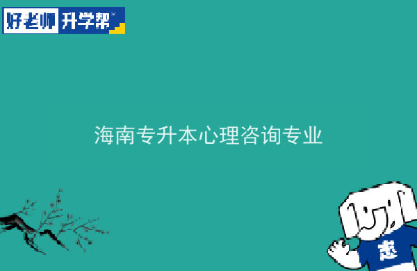 2022年海南專升本心理咨詢專業(yè)報考本科院校及專業(yè)對照表一覽