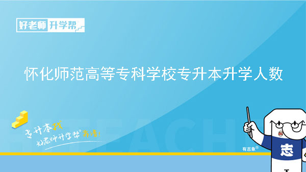 2022年懷化師范高等?？茖W(xué)校專升本升學(xué)人數(shù)