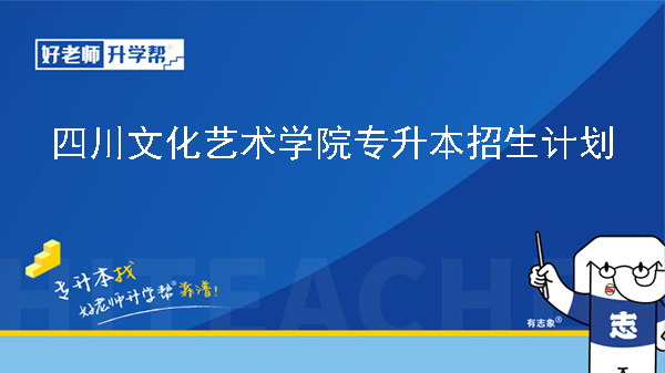 2024年四川文化艺术学院专升本招生计划